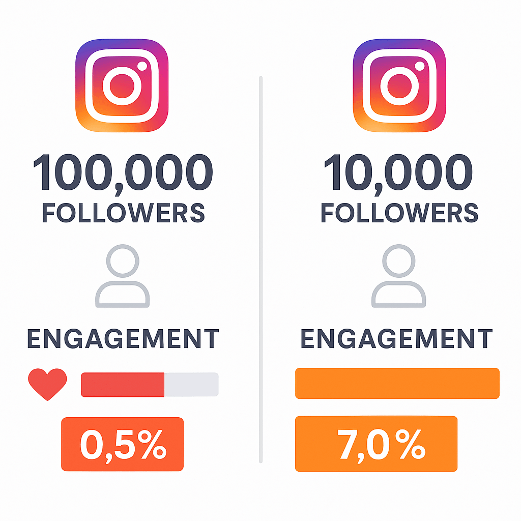 Instagram analytics dashboard showing growth charts, engagement metrics, and follower demographics.